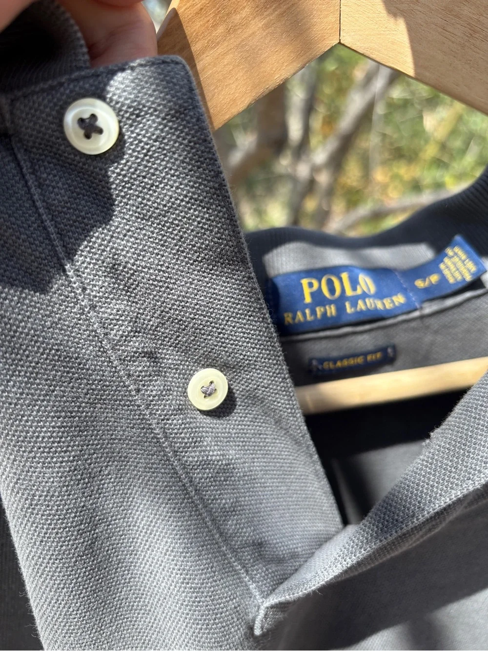 Ralph Lauren Black Men's Polo with Mint Logo